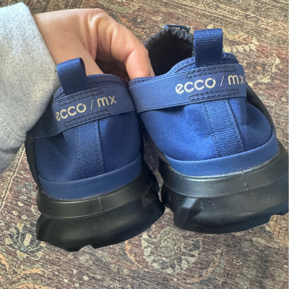 Ecco MX Slip On Primaloft Slipper Sneaker Black Blue EU 47 US 13 - 13.5 - Picture 4 of 13